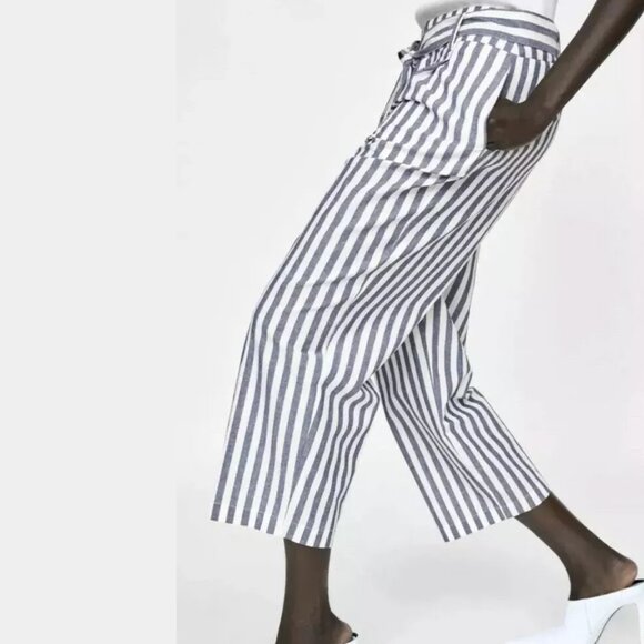 Zara Striped High Waist Trousers - Picture 11 of 12